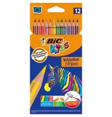 Карандаши цветные Bic Evolution Stripers 12 шт (bc9505221)