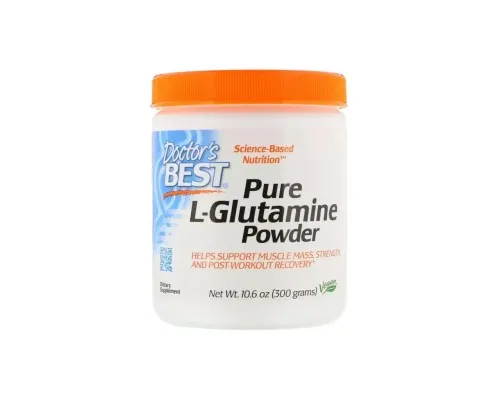 Амінокислота Doctor's Best Глютамин в порошку, L-Glutamine Powder, 300 гр. (DRB-00491)