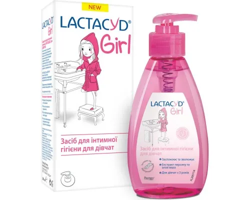 Гель для інтимної гігієни Lactacyd для дівчаток з дозатором 200 мл (5391520948084)