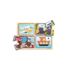 Пазл Melissa&Doug дерев'яні у футлярі "Транспортні засоби" (MD31361)