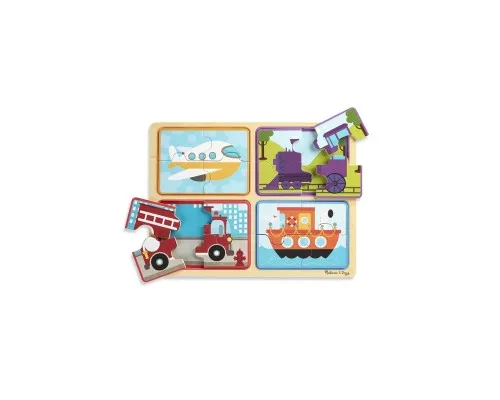 Пазл Melissa&Doug деревяні у футлярі Транспортні засоби (MD31361)