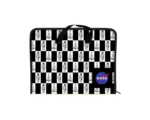 Папка - портфель Kite A4 на молнии NASA, 1 отделение (NS21-202)
