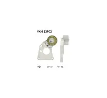 Натягувач ременя з роликом SKF VKM 13902