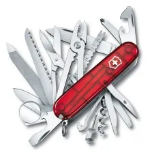 Нож Victorinox Swisschamp Transparent Red (1.6795.T)