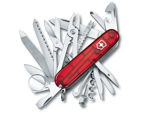 Нож Victorinox Swisschamp Transparent Red (1.6795.T)