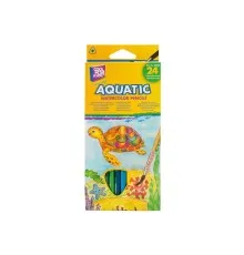 Олівці кольорові Cool For School Aquatic Extra Soft акварельні, з пензлем 24 кольорів (CF15158)
