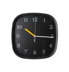 Настінний годинник Optima Style пластиковий, чорний (O52117)