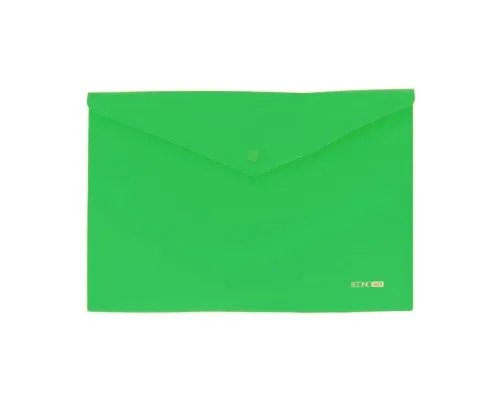 Папка - конверт Economix А4 180 мкм, непрозрачная, фактура помаранч, зеленая (E31305-54)