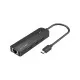 Концентратор Vention USB 3.1 Type-C to 3xUSB 3.0+MicroUSB+RJ45 100M Ethernet black (TGPBB)
