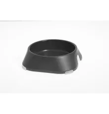 Посуд для котів Fiboo Миска без антиковзких накладок S темно-сірий (FIB0144)