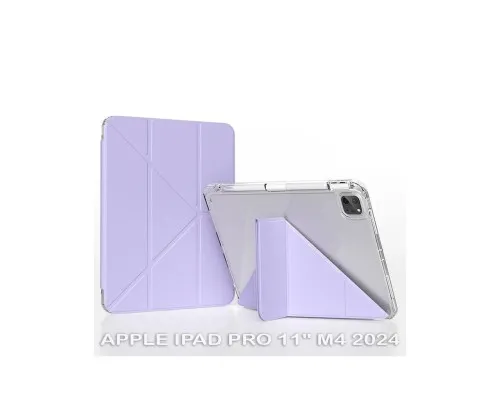 Чохол до планшета BeCover Ultra Slim Origami Transparent Apple iPad Pro 11" M4 2024 Purple (711692)