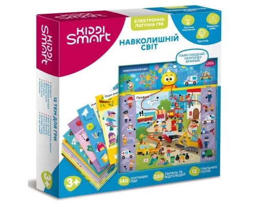 Настольная игра Kiddi Smart электронная логическая - Викторина Окружающий мир (157-A-002-UA)