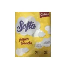 Бумажные полотенца Chisto Softa 2 слоя 2 рулона (4823098408376)