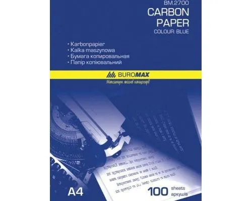 Папір копіювальний Buromax 210x297мм, 100sheets, blue (BM.2700)