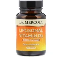 Вітамін Dr. Mercola Ліпосомальний Вітамін D3, 10000 МО, Liposomal Vitamin D3, 30 (MCL-03148)