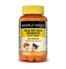 Пробіотики Mason Natural Пробіотик з клітковиною для дітей, Healthy Kids Probiotic Wi (MAV-17115)
