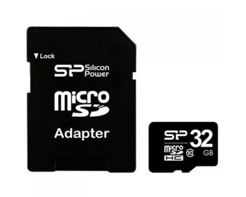 Карта памяті Silicon Power 32Gb microSDHC class 10 (SP032GBSTH010V10SP)