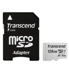 Карта памяти Transcend 128GB microSDXC class 10 UHS-I U3 (TS128GUSD300S-A)