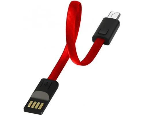 Дата кабель USB 2.0 AM to Micro 5P 0.22m red ColorWay (CW-CBUM022-RD)