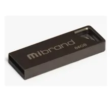 USB флеш накопичувач Mibrand 64GB Stingray Grey USB 2.0 (MI2.0/ST64U5G)