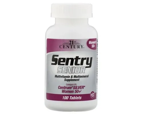 Мультивітамін 21st Century Мультивітаміни і Мультімінерали для Жінок 50+, Sentry Senior (CEN27542)