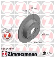 Тормозной диск ZIMMERMANN 200.2521.20