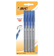 Ручка кулькова Bic Round Stic Exact, синя, 4шт в блістері (bc932857/bc9333702)