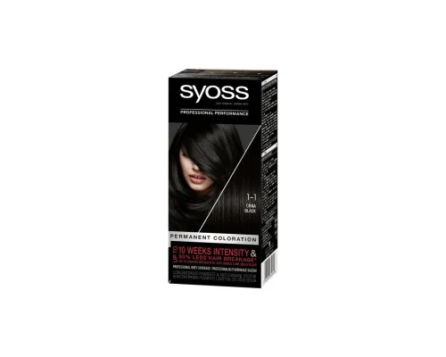 Фарба для волосся Syoss 1-1 Чорний 115 мл (9000100632669)