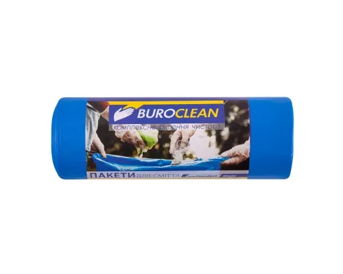 Пакеты для мусора Buroclean EuroStandart прочные синие 240 л 10 шт. (4823078977977)