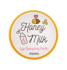 Маска для обличчя A'pieu Honey Milk Lip Sleeping Pack для губ 6.7 г (8806185745413)