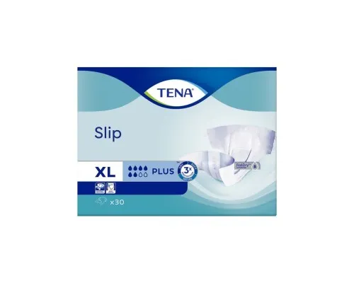 Подгузники для взрослых Tena Slip Plus XL 30 шт 120-160 см 6 капель (8699114504539)