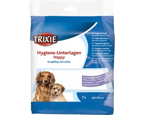 Пелюшки для собак Trixie з запахом лаванди 40х60 см 7 шт (4047974233719)