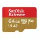 Карта памяті SanDisk 64GB microSDXC UHS-I U3 V30 A2 Extreme (SDSQXAH-064G-GN6GN)