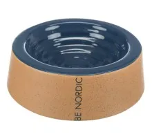 Посуда для собак Trixie Миска керамическая BE NORDIC 800 мл/25 см (синяя/бежевая) (4011905243023)