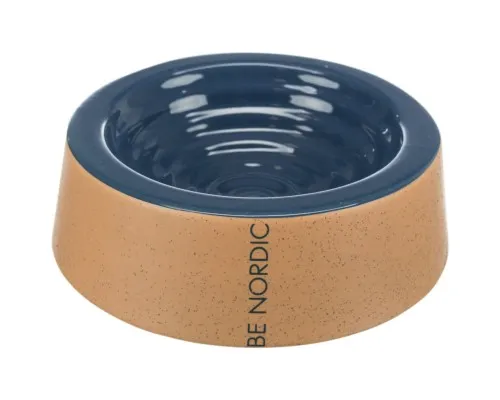 Посуд для собак Trixie Миска керамічна BE NORDIC 800 мл/25 см (синя/бежева) (4011905243023)