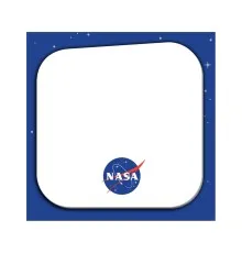 Папір для нотаток Kite з клейким шаром NASA cat 70х70 мм, 50 аркушів (NS22-298)