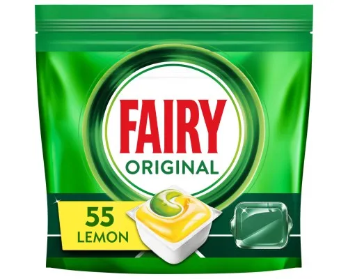 Таблетки для посудомоечных машин Fairy Original All in One Lemon 55 шт. (8006540726914)