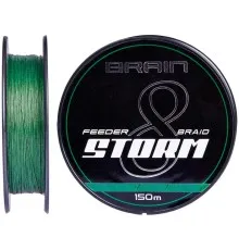Шнур Brain fishing Storm 8X 150m 0.08mm 11lb/4.8kg Green (1858.51.69)