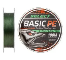 Шнур Select Basic PE 100m Dark Green 0.16mm 18lb/8.3kg (1870.27.63)