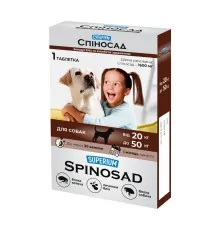 Таблетки для животных SUPERIUM Spinosad от блох для собак весом 20-50 кг (4823089341491)