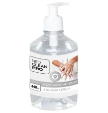 Жидкое мыло Biossot NeoCleanPro Антибактериальное с ионами серебра с дозатором 440 мл (4820255110240)