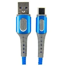 Дата кабель USB 2.0 AM to Type-C 1.0m blue Dengos (NTK-TC-LP-BLUE)