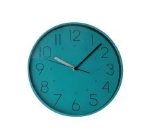 Настенные часы Optima Flash пластиковый, бирюзово-синий (O52098)