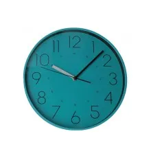 Настенные часы Optima Flash пластиковый, бирюзово-синий (O52098)