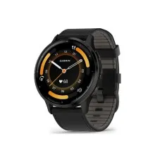 Смарт-часы Garmin Venu 3, Black + Slate, Leather, GPS (010-02784-52)