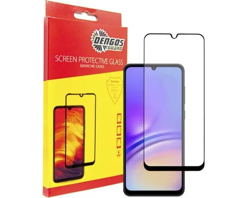 Скло захисне Dengos Samsung Galaxy A05 (black) (TGFG-330)