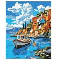 Картина по номерам Santi Лодка у берега 40х50 см (954754)