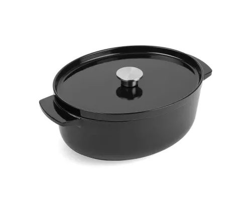 Гусятница KitchenAid Cast Iron 30 см 5,6 л Чорна (CC006064-001)