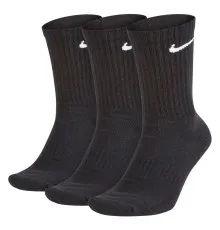 Шкарпетки Nike U NK EVERYDAY CUSH CREW 3PR SX7664-010 34-38 3 пари Чорні (888407233593)