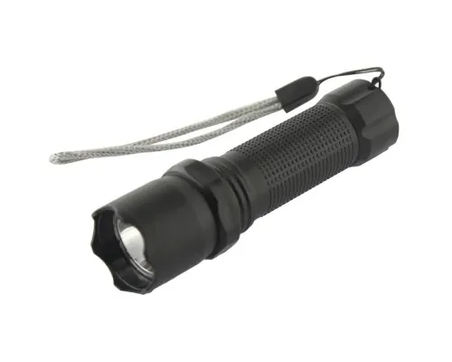 Фонарь Quantum Minik black 3W LED з USB 40шт/уп (QM-FL1043-B)